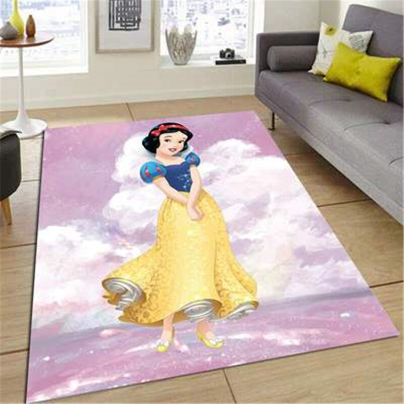 80x160cm Kids Playmat Princess Girls Carpet 3d Floor Rug for Living Room Non-slip Antifouling Carpet for Bedroom Decoration