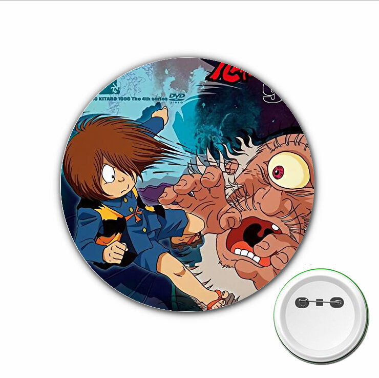 3pcs Game Gegege no Kitaro Cosplay Badge Cartoon Brooch Pins for Backpacks bags Badges Button Clothes Accessories