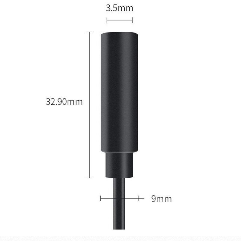 1 pces 3.5mm fêmea estéreo para parafuso fêmea cabo de extensão aux cabo cabo de áudio linha de alimentação com uma porca de parafuso para fone de ouvido 23cm