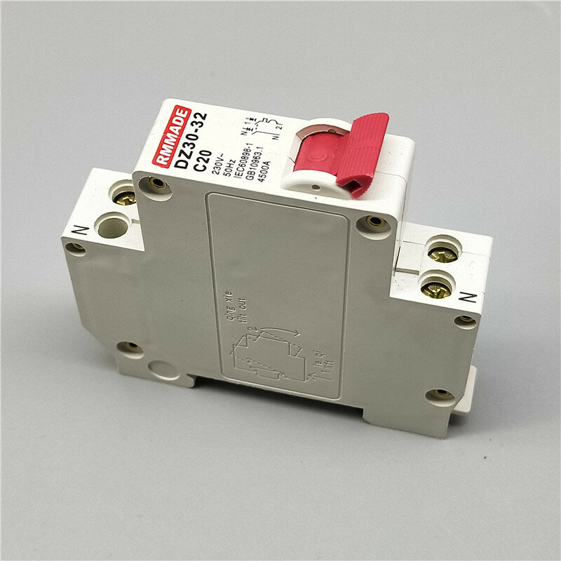 DZ30-32 TPN DPN 1P + N мини-выключатель MCB 10A,16A,20A,25A,32A мини-выключатель, миниатюрный домашний воздушный выключатель