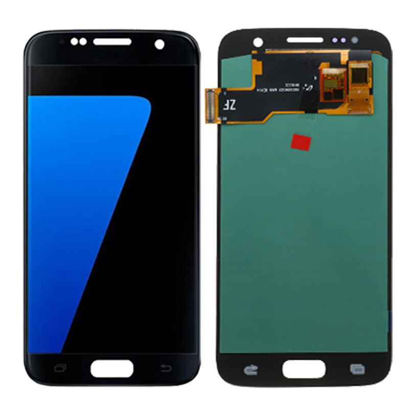 G930F LCD Touch Screen Peças com moldura, Display para Samsung S7, SM-G930F, 5,1"