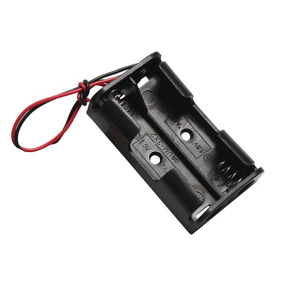 1PCS AA Size Battery Holder Case Box 2 3 4 5 6 8 10 Slot With Wire Leads No Cover&Switch Batteries Organizer Plastic Storage