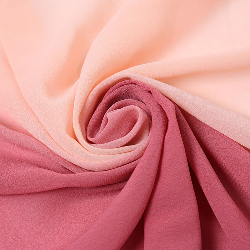 180*70 см градиент пузырь мусульманский шифон хиджаб шарф для женщин модные Исламская арабских шаль шарфы готов для того, чтобы носить платок
