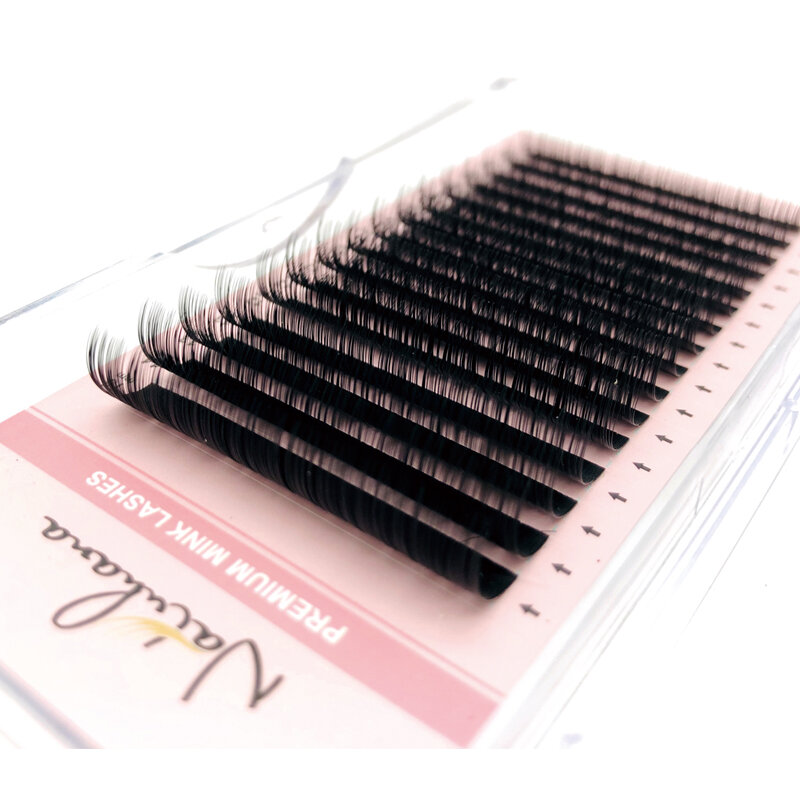 NATUHANA 15Cases/Lot 8-15mm Mix Soft Fake Eyelash Extension Natural Cilia Synthetic Lash Individual Mink Eyelashes Makeup Cilios