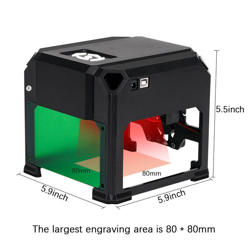 3000Mw Mesin Pemotong Desktop Mini Pengukir Laser 3W Mesin Pengukir CNC Printer Logo DIY Mesin Laser Pro Kayu