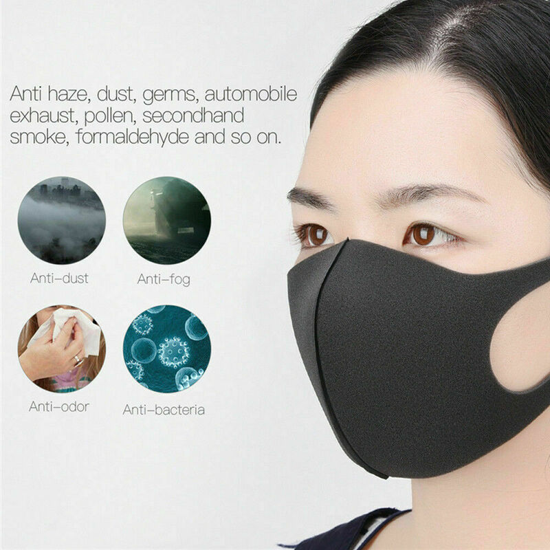 Máscaras com filtro para motocicleta, 3 peças de máscaras respiráveis duráveis para visto e ciclismo