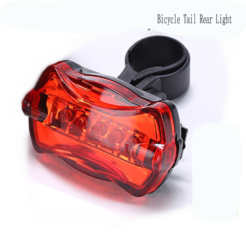 Luz traseira de bicicleta de led, lâmpada traseira de lanterna de bicicleta com 5 leds, luz borboleta, à prova d'água, ultra brilhante, com 10 peças