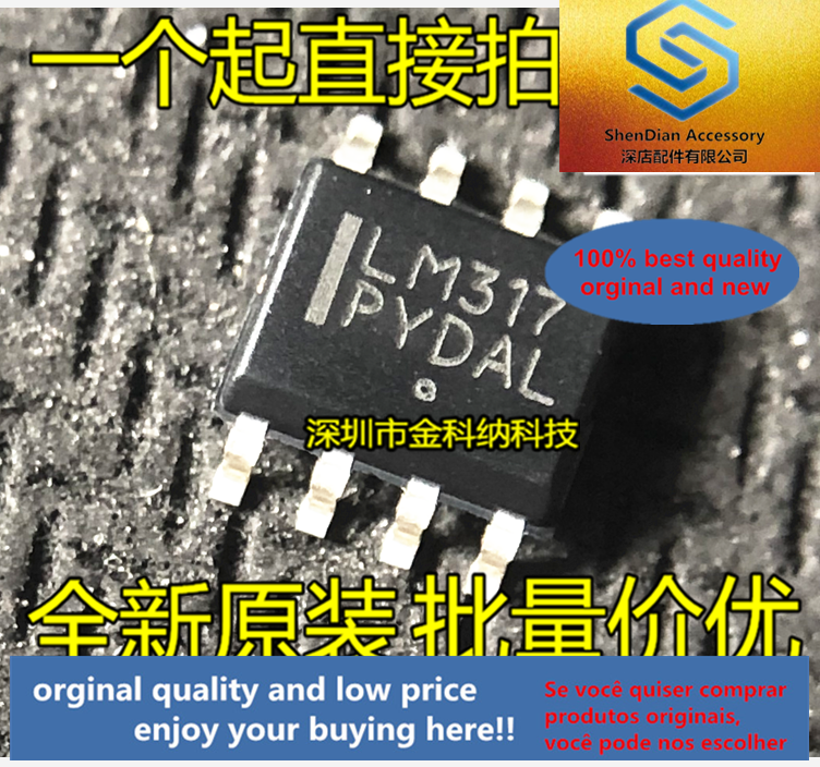10 stücke nur orginal neue LM317 SMD SOP-8 pin LM317LDR2G Linear Regler IC beste artikel