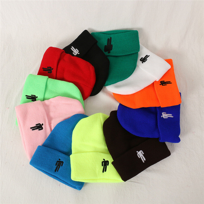 2020 Billie Hat Eilish Knitted Hat Wool Cap Qiu Dong Men And Women Star Singer In The Same Style