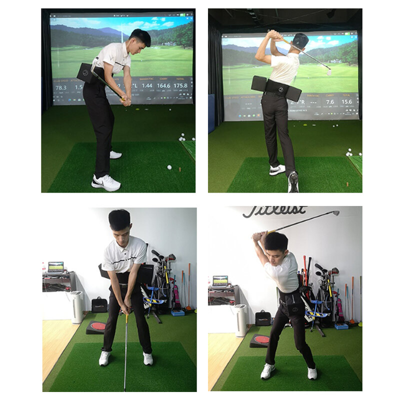 Golf Swing Practice Stick, D-Box de Merlot, Swing Indoor e Waist Training Aids, Vire para a cintura para forçar, novo, 1pc