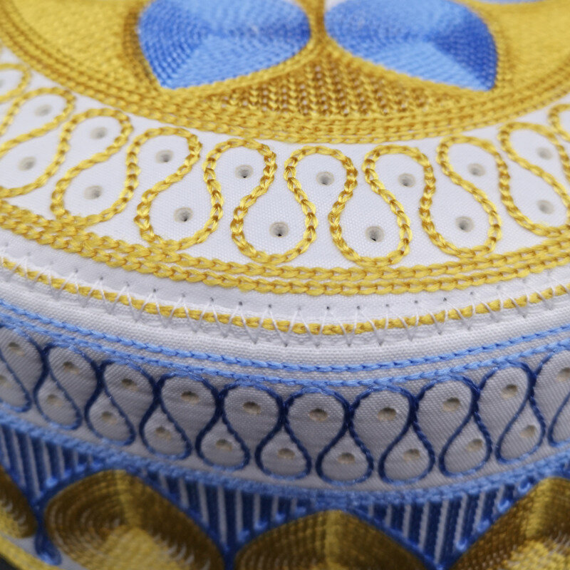 توبي-سجادة صلاة إسلامية باللون الذهبي والأزرق للرجال ، عباية ، قبعة صلاة ، المملكة العربية السعودية