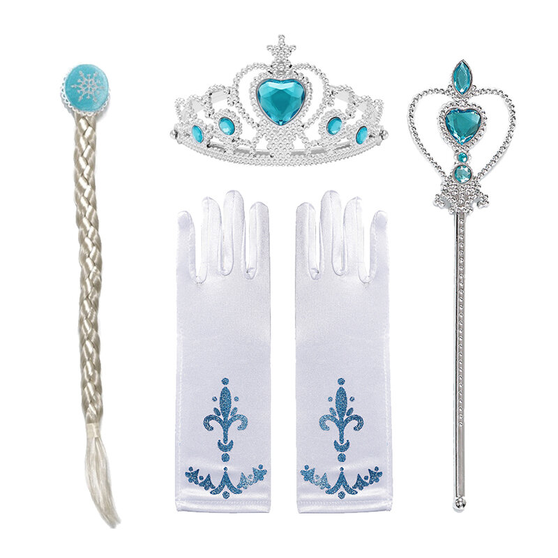 Nieuwe Anna Elsa 2 Pruik Prinses Haarbanden Meisjes Partij Fancy Accessoires Prinses Braid Hoofddeksels Kerst Haarspeldjes Kids Sieraden