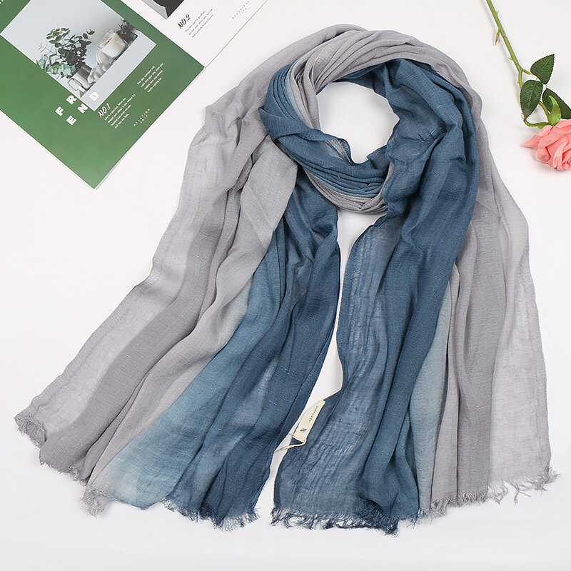Unisex Stil Baumwolle Hijab Leinen designer Schal frauen Einfarbig Lange frauen Schals Schal Mode Snood schal taschentuch