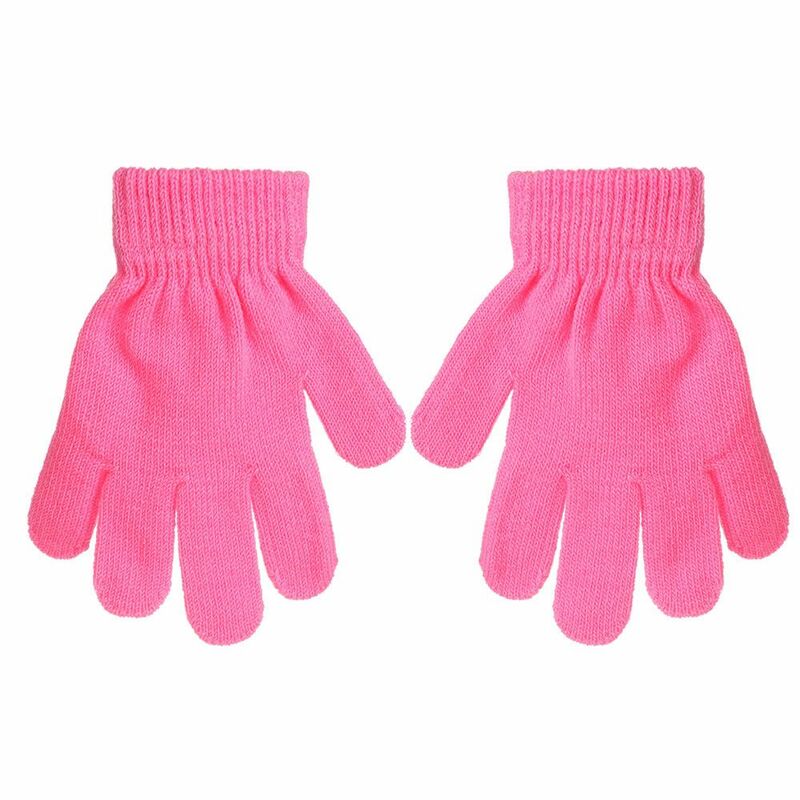 Горячие детские теплые перчатки трикотажные Детские Стрейчевые