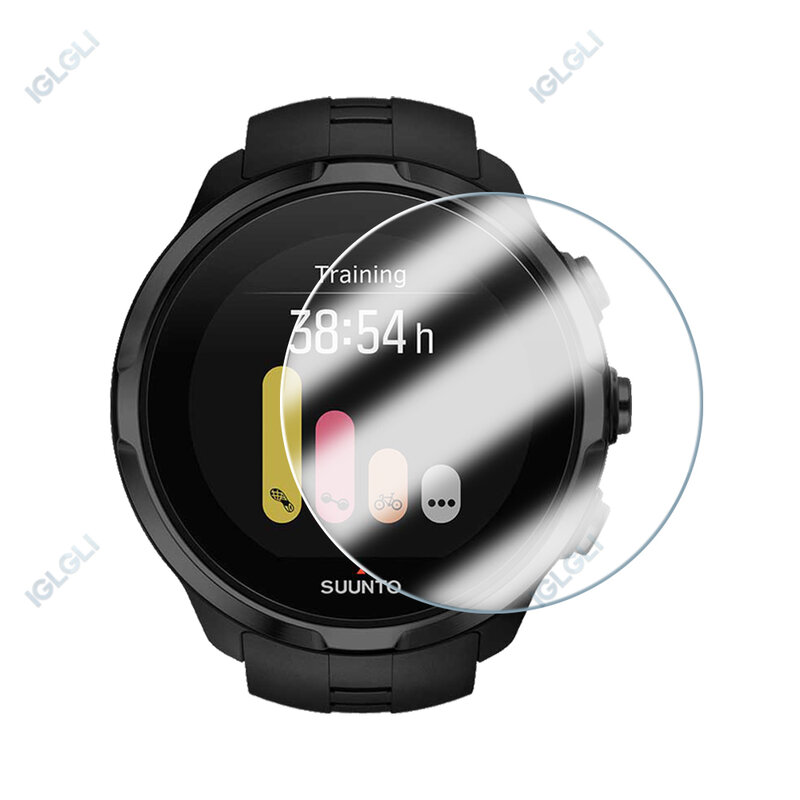 Para suunto core 3 5 7 9 pro/baro protetor de tela filme proteção vidro temperado relógio inteligente hd película protetora acessórios