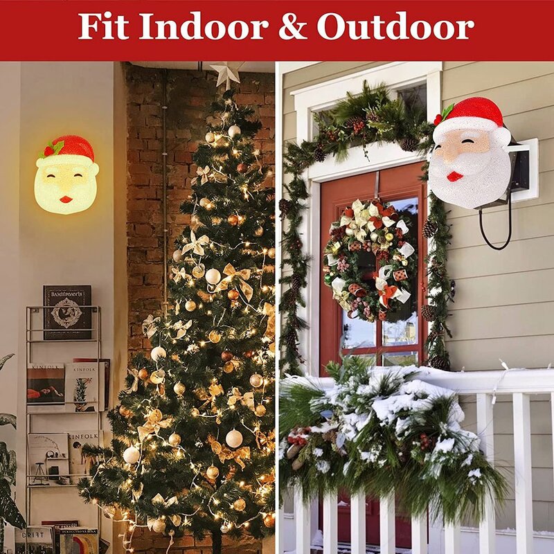 Cubierta de luz de porche navideño, cubiertas de luz para decoraciones del hogar, lámpara de pared, pantalla para pasillo, decoración de lámpara de porche al aire libre