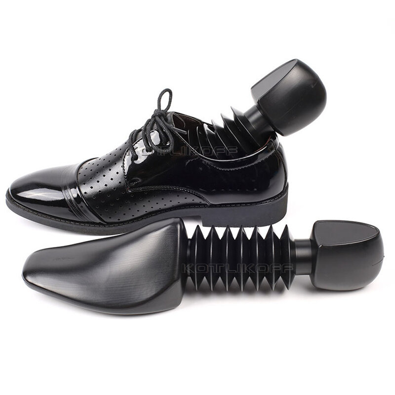 プラスチック製の靴の木の形をしたストレッチャー,男性と女性のための調節可能なストラップ,しわ防止,ファッショナブルなフォーマット,1ペア