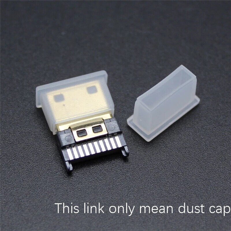 Dust Cap for HDMI-C Plug Digital Camera, High Definition Cable, Male Protective Cover, Anti-Oxidation Sheath, 100PCs