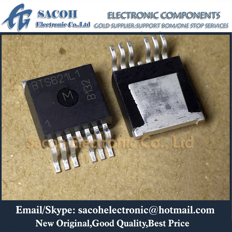 New Original 5PCS/Lot BTS621L1 BTS621L1E3128A BTS621L1E3230 OR BTS629A BTS629 TO-263-6 Smart Two Channel Highside Power Switch