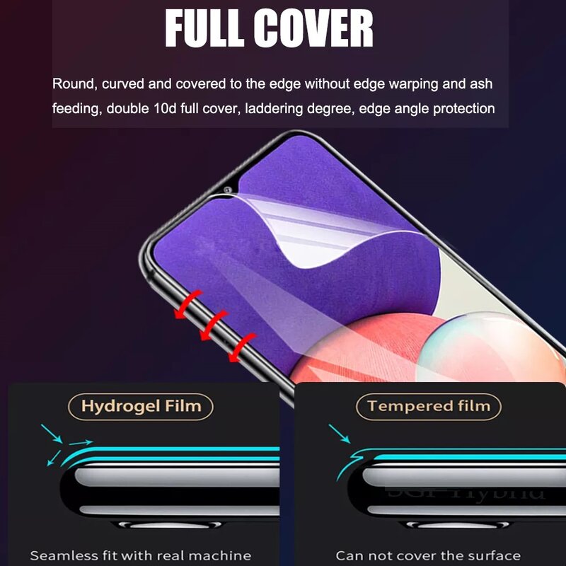 Film Hidrogel Penutup Penuh untuk Samsung Galaxy A51 A71 A50 A70 A41 A31 Pelindung Layar untuk Samsung A 51 A 71 A 41 A 31 Penutup Film