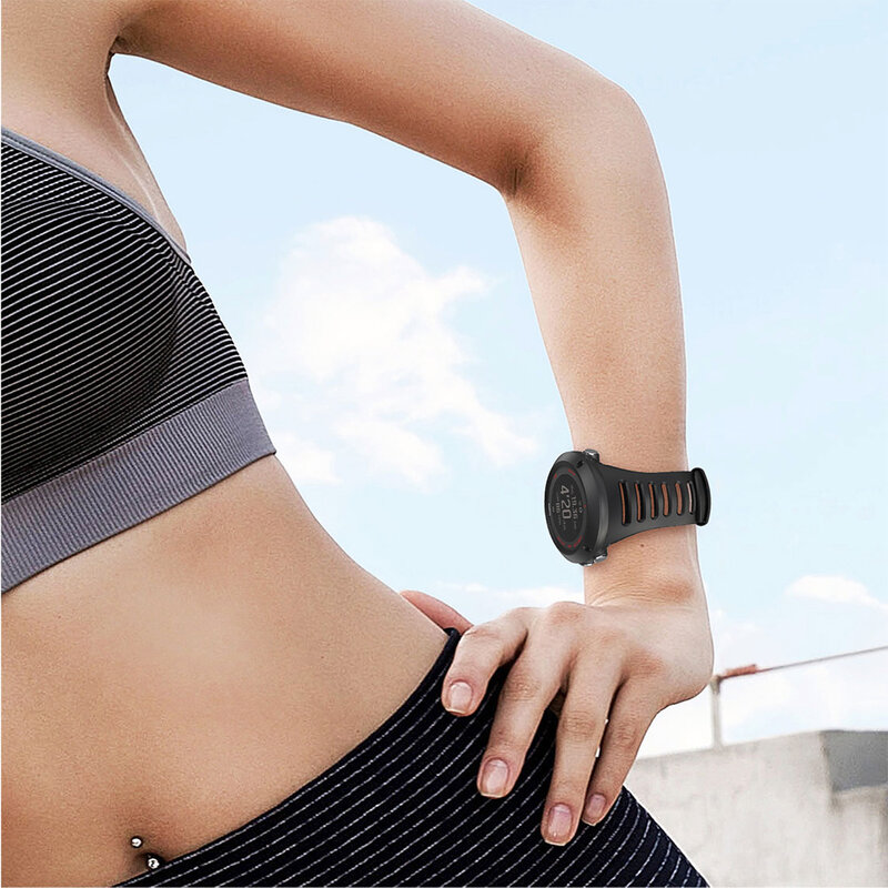 Cinturino di ricambio sportivo in Silicone da 24mm per cinturini per cinturino da polso Suunto Ambit 3 / Ambit 2 / Ambit 1 Smart Watch