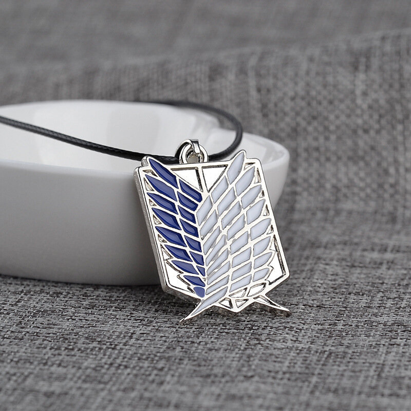 Hot Anime Shingeki No Kyojin Necklace Attack On Titan Necklace Wings of Liberty Pendants Necklaces Cosplay Jewelry Collares