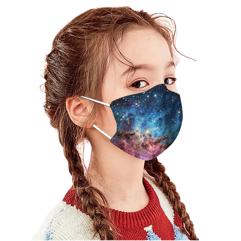 1pc子供マスク防塵防風Pm2.5マスクフィルターマスクで少年少女のためのユニバーサルカートン口フェイスマスク仮面