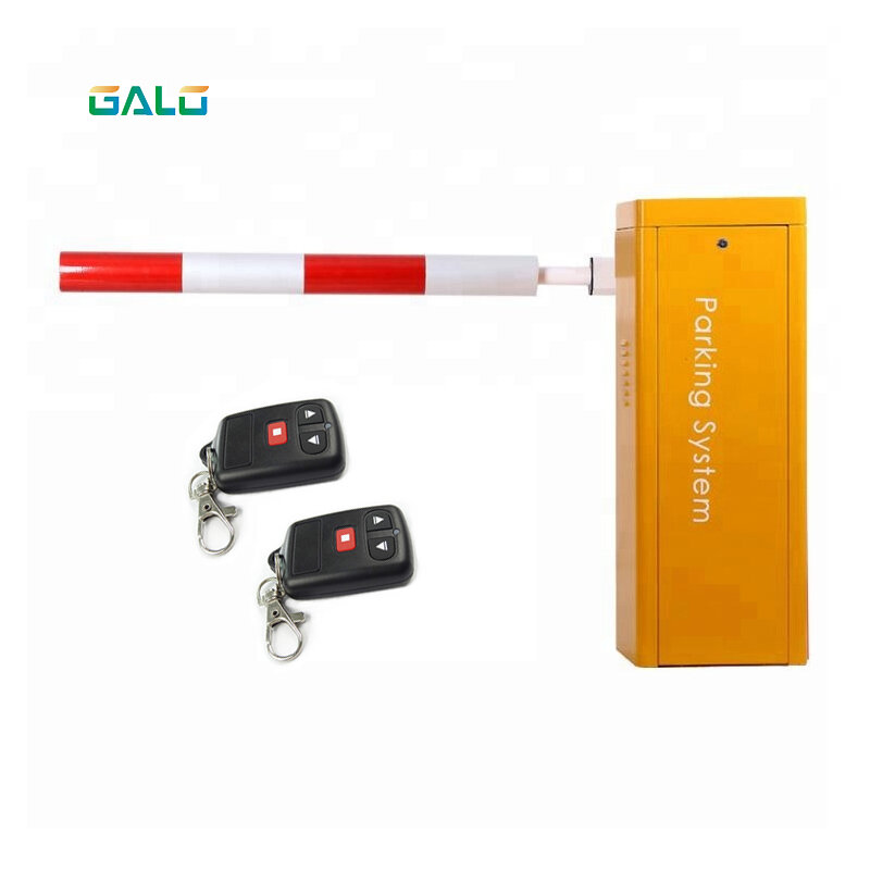 Automatic UHF rfid electronic security boom parking aluminum arm barrier gate for drive road with remote control