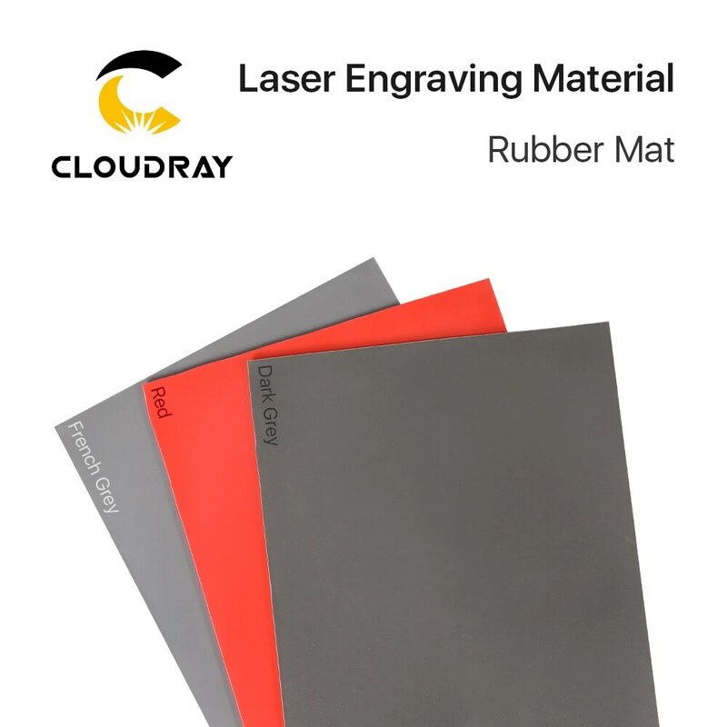 Cloudray Gummi Matte Laser Gravur Material Dichtung Gravur DIY Kunst Design Material für Laser Gravur & Kennzeichnung Maschine