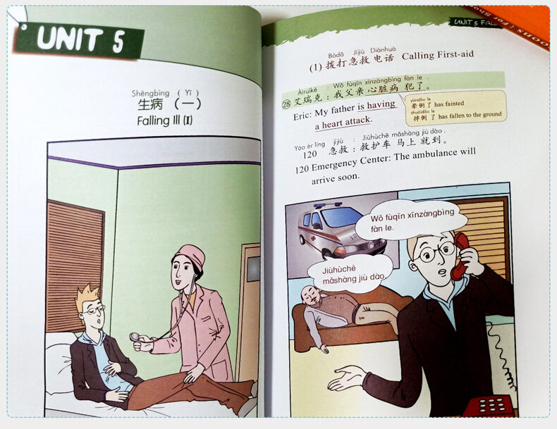 Comic Chinese 101 Zinnen (Nood) Engels Versie Chinese Leren Textbook Buitenlanders Leren Chinese Boek