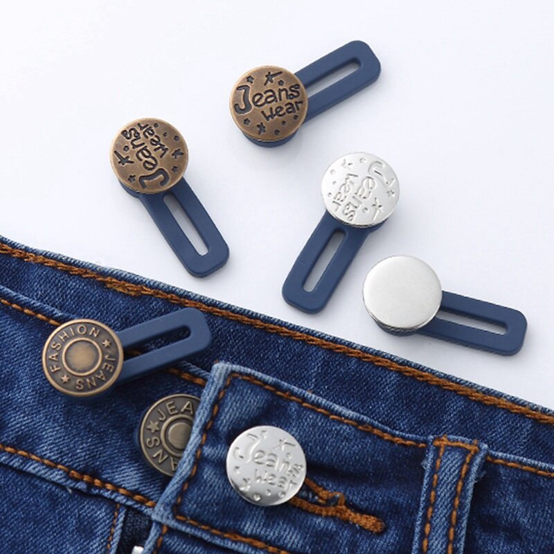1/14 pièces ceinture ceinture élastique jean sans clou pantalon Extension bouton réglable taille bouton dames femmes enceintes accessoires de jean