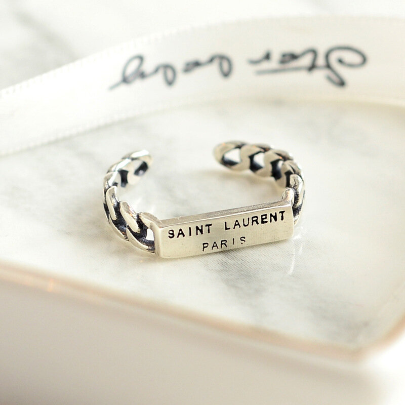 925 sterling silver aberto anéis para mulher estilo vintage senhora prevenir alergia esterlina-prata-jóias