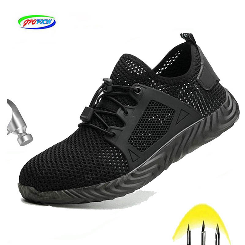 Dropshipping Indestructible Ryder Shoes Man and Woman Steel Toe Safety Boots Air Puncture-proof Breathable Work Sneakers Shoes