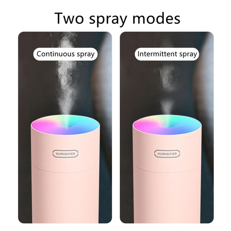 Humidifier Home Car USB Ultrasonic Mini Air Humidifier 270ML Aroma Essential Oil Diffuser Fogger Mist Maker with LED Night Lamp