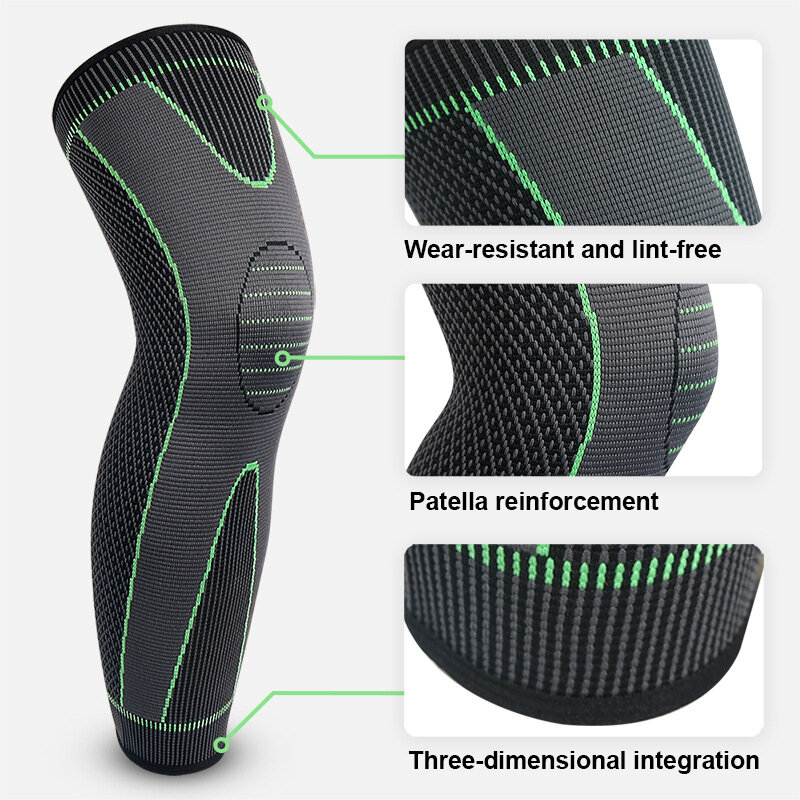 2 uds rodilla manga de compresión para los hombres y las mujeres almohadilla de soporte de rodilla para correr menisco lágrima ACL artritis dolor de articulación de socorro