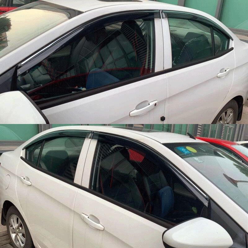 Okno samochodu osłona przeciwdeszczowa osłona przeciwdeszczowa osłona przeciwdeszczowa dla chevroleta Sail 3 2015-2018 Car Styling Accessorie Parts