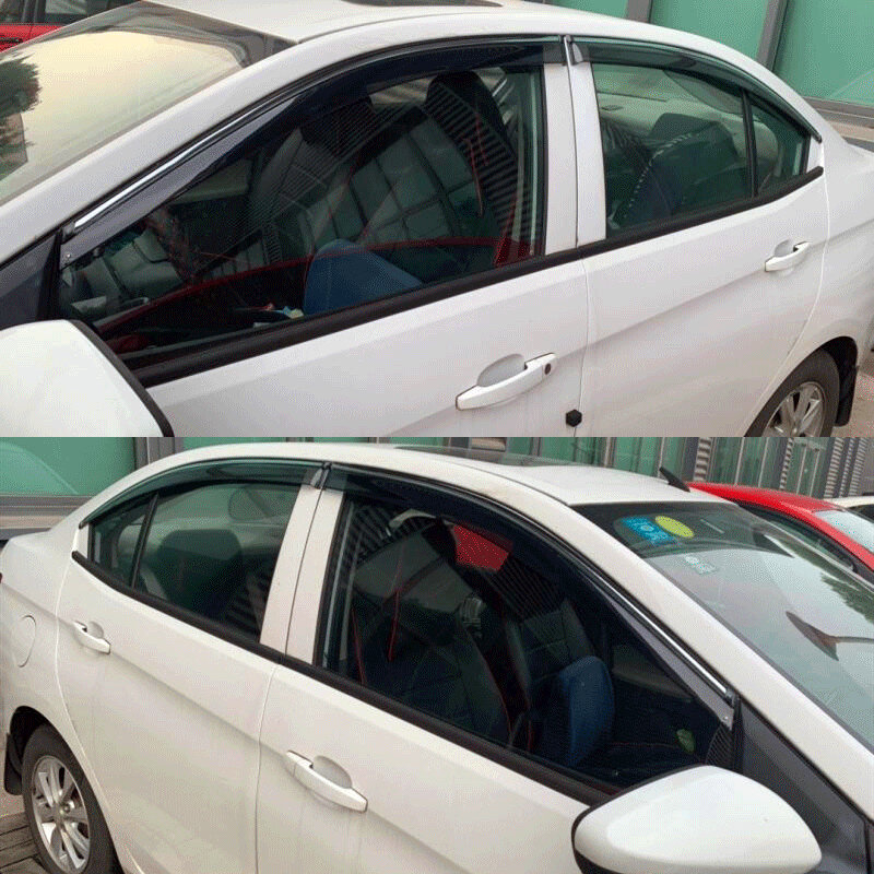 Visera de ventana de coche, cubierta de protección contra la lluvia, escudo meteorológico para Chevrolet Sail 3, 2015-2018, accesorios de estilo de coche