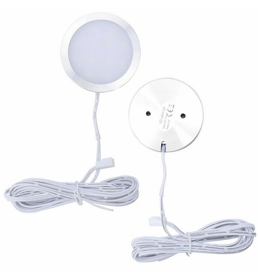 Ciepły biały reflektor LED 2W okrągłe wpuszczone wewnętrzna lampka do sypialni kuchnia ogród oświetlenie punktowe