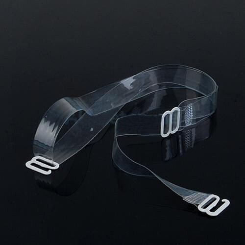 Correas de sujetador con hebilla de silicona para mujer, cinturón elástico de silicona transparente, accesorios íntimos ajustables, 6 pares