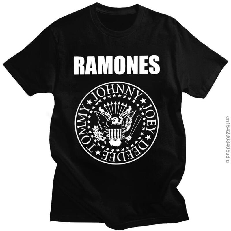 Unisex Fghfg Ramone Seal T-shirt, camiseta gráfica feminina, punk rock, floresta, montanhas, álbum, homens