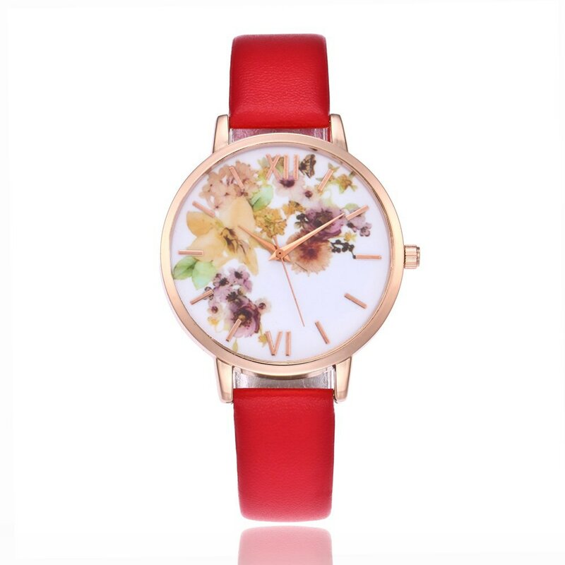 POFUNUO   Simple Fashion Quartz Wristwatches Reloj Unisex Watch Luxury Female Belt Woman Watches