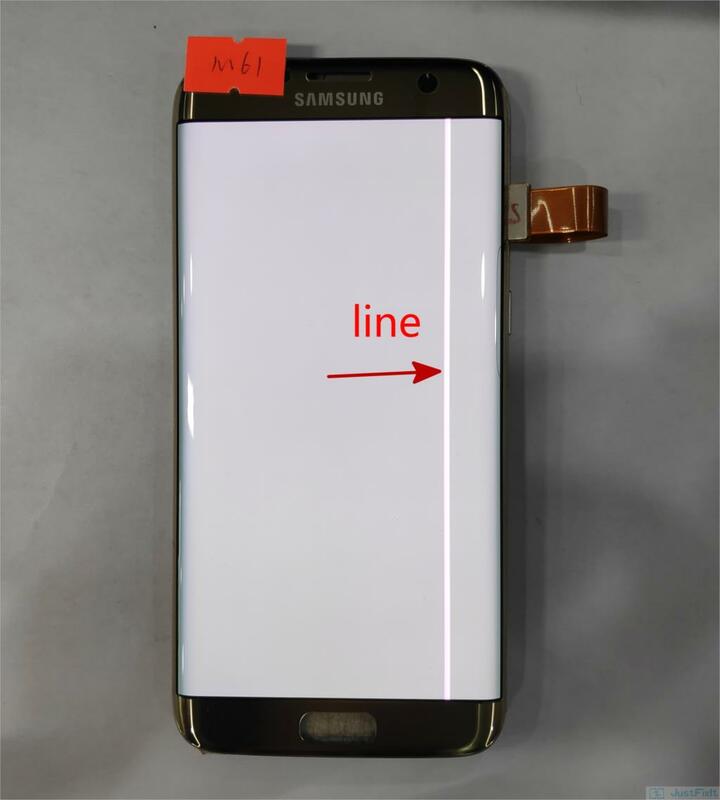 Pour Samsung Galaxy S7 edge G935F G935A G935FD ombre et défaut écran lcd avec numériseur d'écran tactile