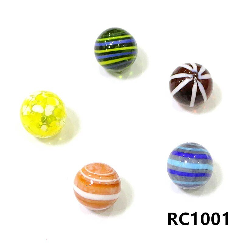 5Pcs สีสันสดใสสไตล์ที่แตกต่างกัน Murano แก้ว Marbles Ball Craft เครื่องประดับเด็กลูกปัดเกม Pinball ของเล่น Pat สำหรับเด็ก