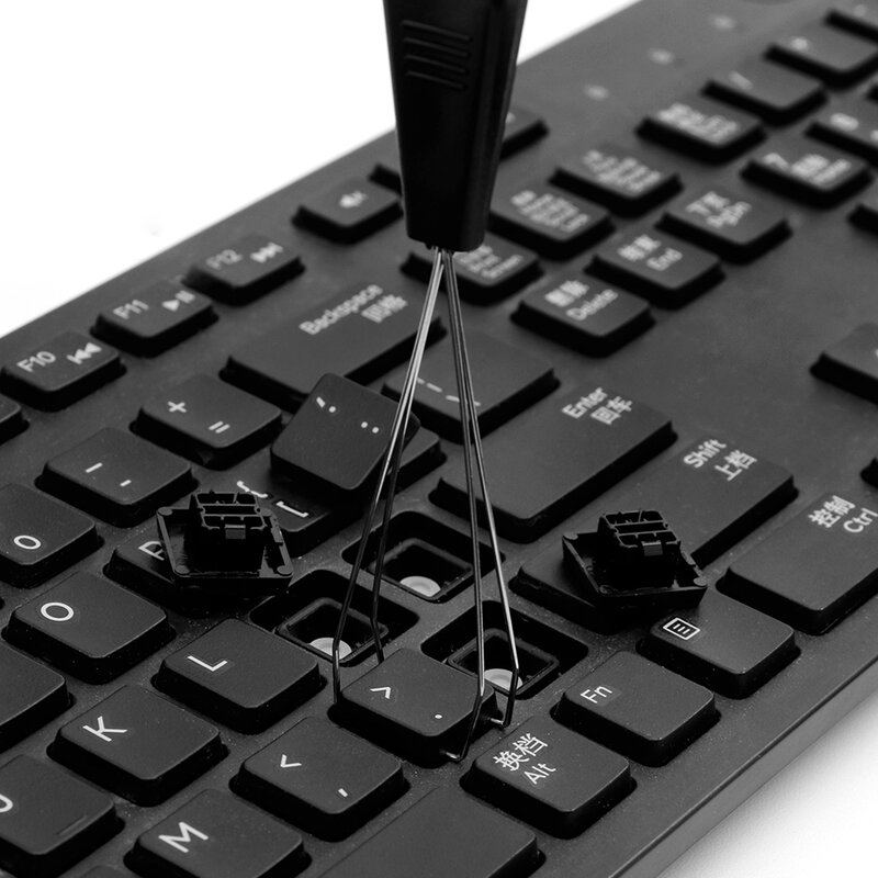Desain Sederhana Baru 1 PC Keyboard Keycap Puller Remover dengan Bongkar Muat Baja Alat Pembersih Tombol Starter Keyboard Cleaning Bantuan