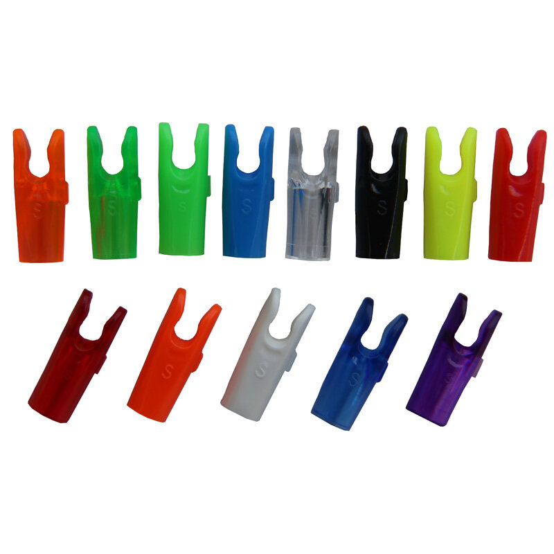 Plástico Seta Pin Nocks para DIY, Pin Nocks, Tamanho L e Tamanho S, ID4.2mm e ID6.2mm, Carbono Seta Shaft, Archery Acessório, 50PCs