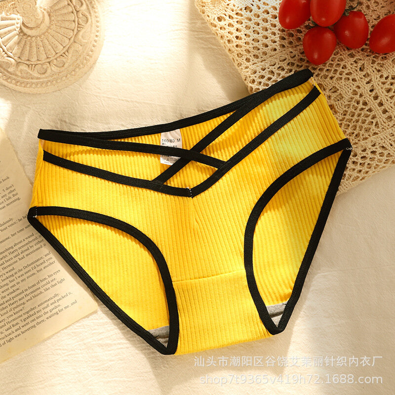 New Women's Underwear Sexy Solid Color Panties Fashion Girl Comfort Briefs Low Waist Seamless Underpants Female Lingerie