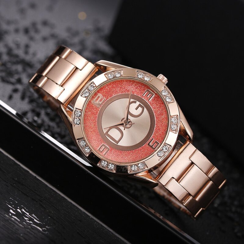 女性のための高級ブランドの時計,クォーツ,ステンレス鋼,ラインストーン,ベストセラー