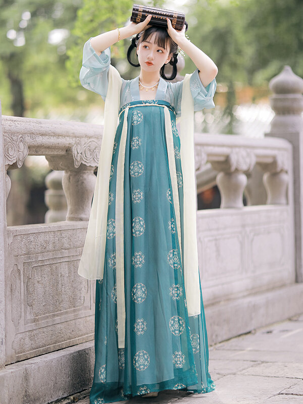 Традиционный китайский костюм Тан, платье принцессы старой династии Тан, женская элегантная сказочная одежда для косплея, наряд для народн...