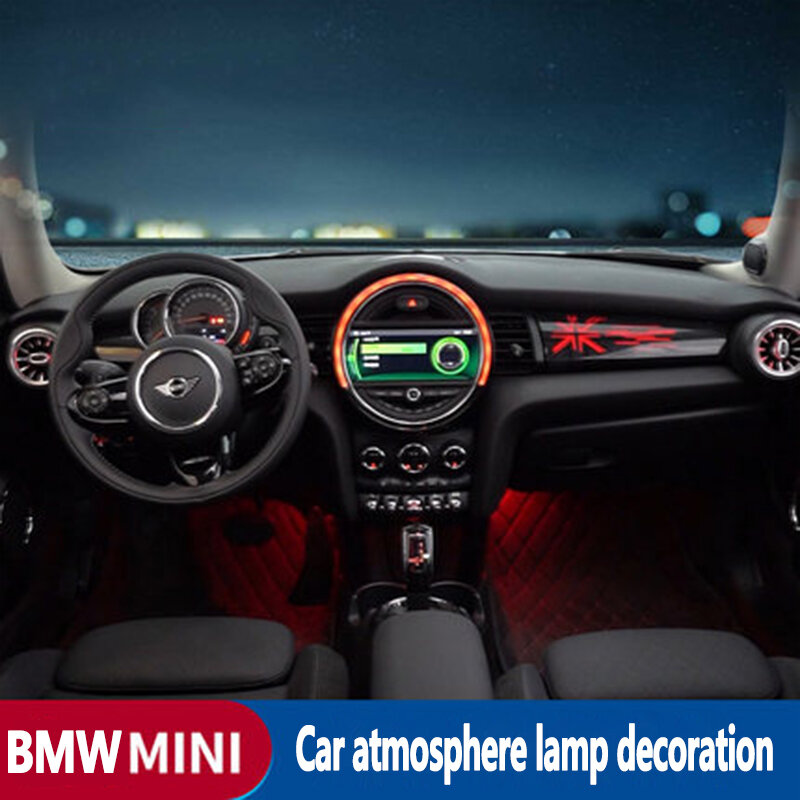 Wylot powietrza Vortex lampa dekoracyjna LED Dashboard nastrojowe oświetlenie modyfikacja dla Mini Cooper F55 F56 F57 Auto stylizacja
