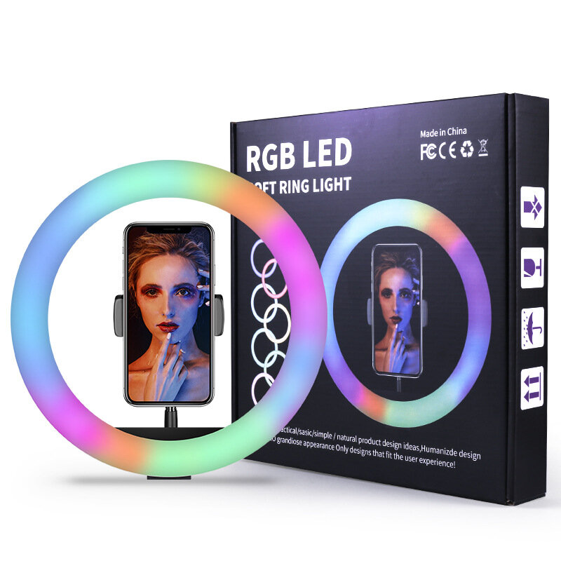 Hot-selling 10 Inch Ring Fill Light Beauty LED Fill Light Support Tripod Portable Live Video Shooting Vlog TikTok Makeup Video